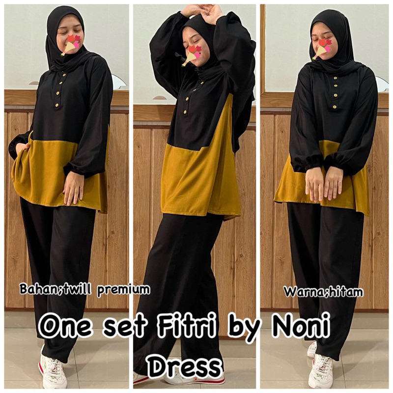 Daster Arab Noni FITRI Baju Setelan Rayon Twill Premium