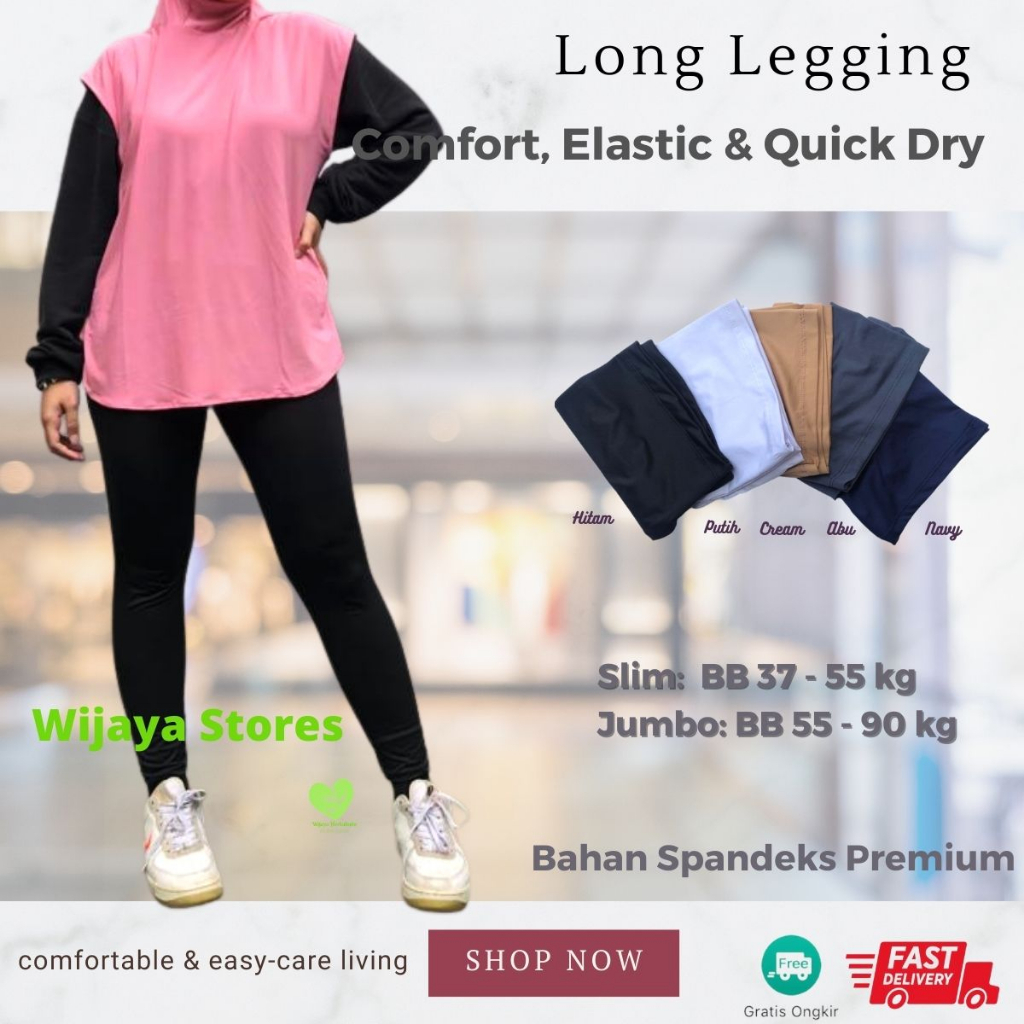 [Outfits] Celana Legging Panjang / Celana Yoga Wanita / Setrit Panjang Wanita / Celana Strit Wanita / Celana Ketat Wanita / Leging Wanita