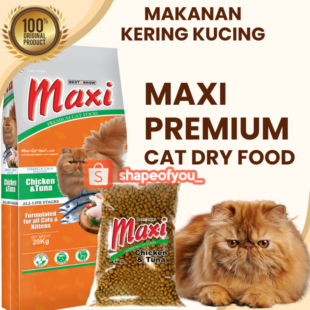 Maxi Cat Dry Food Makanan Kering Kucing Repack Maxy Kitten Adult