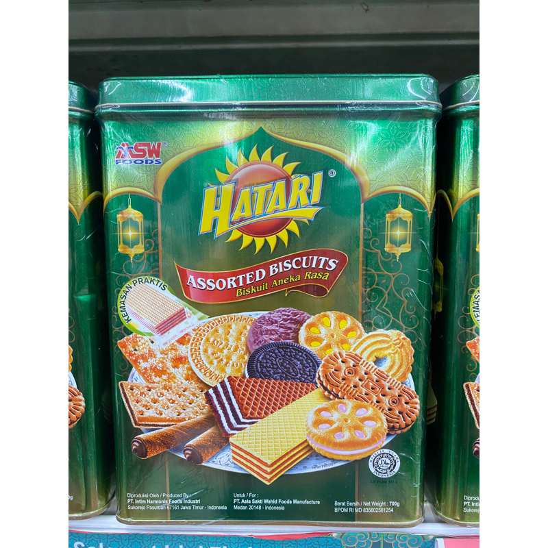 DISKON BESAR HATARI KALENG KOTAK 700GRAM ASSORTED BISCUIT MURAH BANDUNG / BISKUIT KALENGAN LEBARAN