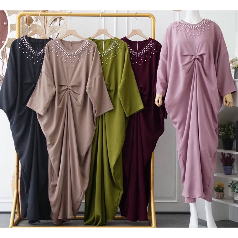 Amera Pearly kaftan | Kaftan casual | Dress kaftan lebaran kondangan