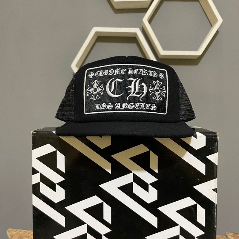 Chrome hearts trucker hat topi jaring los angeles (tag ori)made in 🇺🇸
