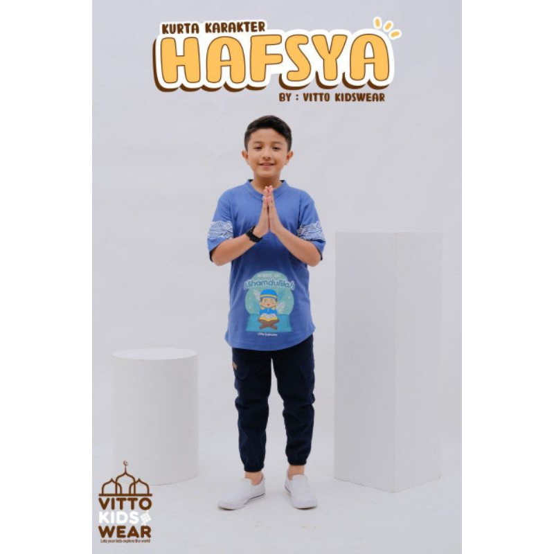 Set Kurta Anak Vitto Kurta Hafsya Series 6-14 Tahun