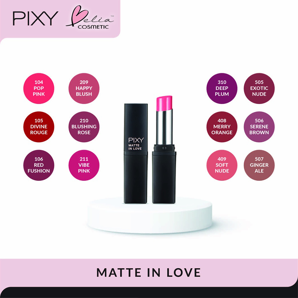 ❤ BELIA ❤ PIXY Lipstick Matte In Love Series | Lipstick Matte | Lipstick tahan lama | BPOM