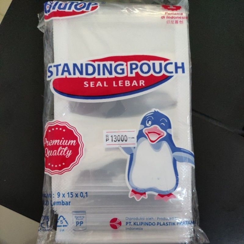 Standing Pouch 9X15 Seal Biasa / Double Seal Isi 50 PCS