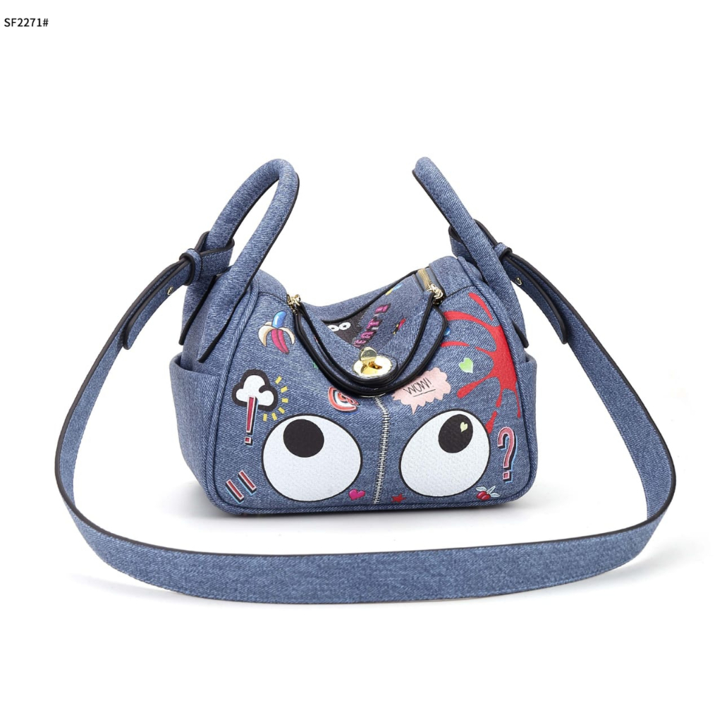 Eye Theme Crossbody With Leather Bag's TCSF2271