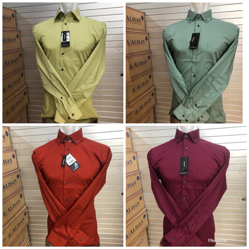 alisan kombinasi dalam katun dobby slimfit