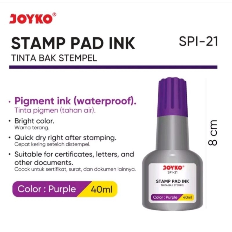 

Refil Tinta Stempel Joyko SPI-21 Stamp Pad Ink