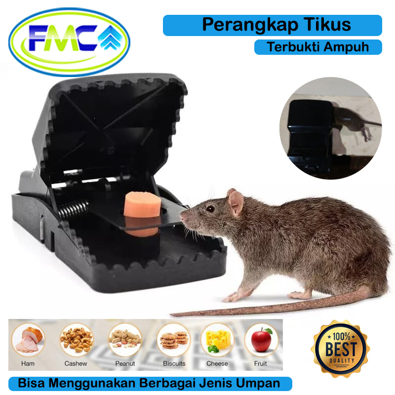 Perangkap Tikus Jepit Otomatis Jebakan Mouse Trap PVC Pembasi Hama Double Trap Rumah Super Ampuh