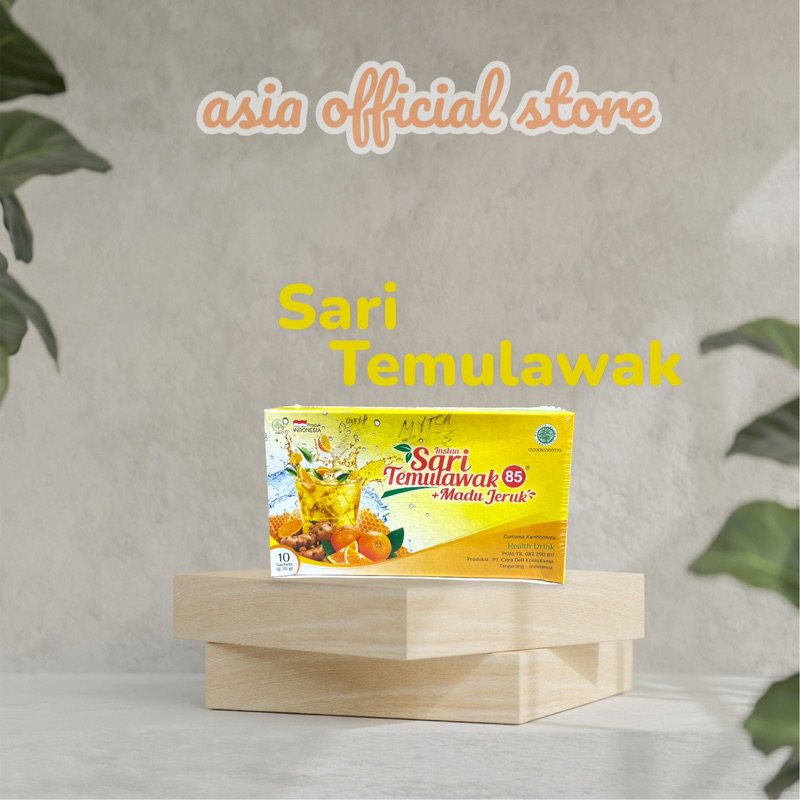 

Sari Temulawak 85 + Madu Jeruk Health Drink Minuman Sachet Isi 10 Sachet