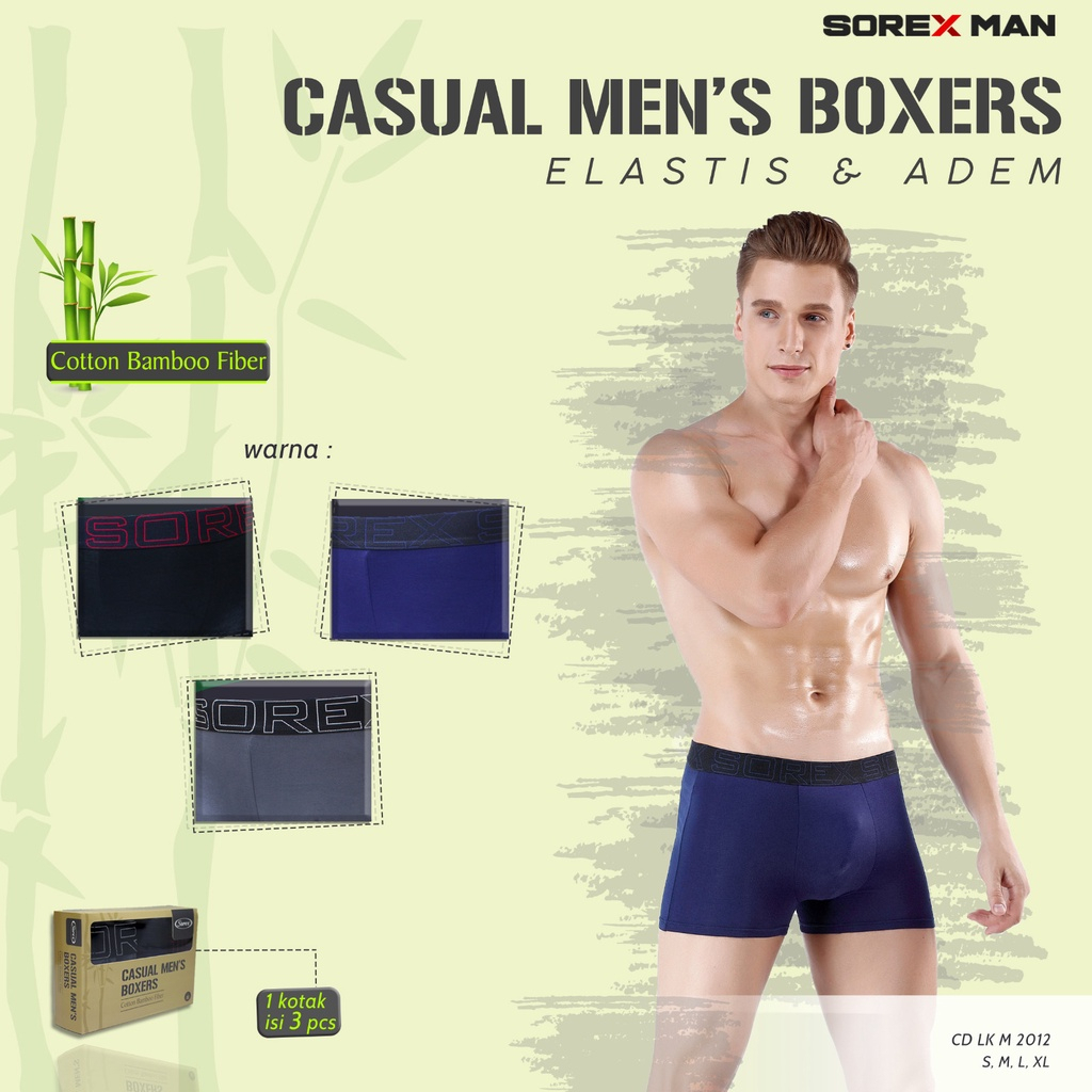Sorex CD Casual Men Boxer Cotton Bamboo Fiber CD Lk M 2012