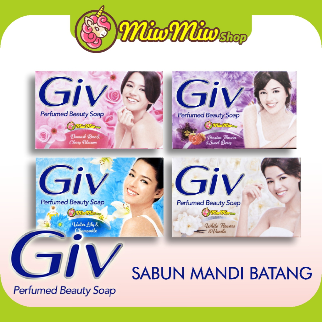 GIV Perfumed Beauty Bar Soap (Sabun Mandi Batang dengan Wangi Fine Fragrance yang Mewah)