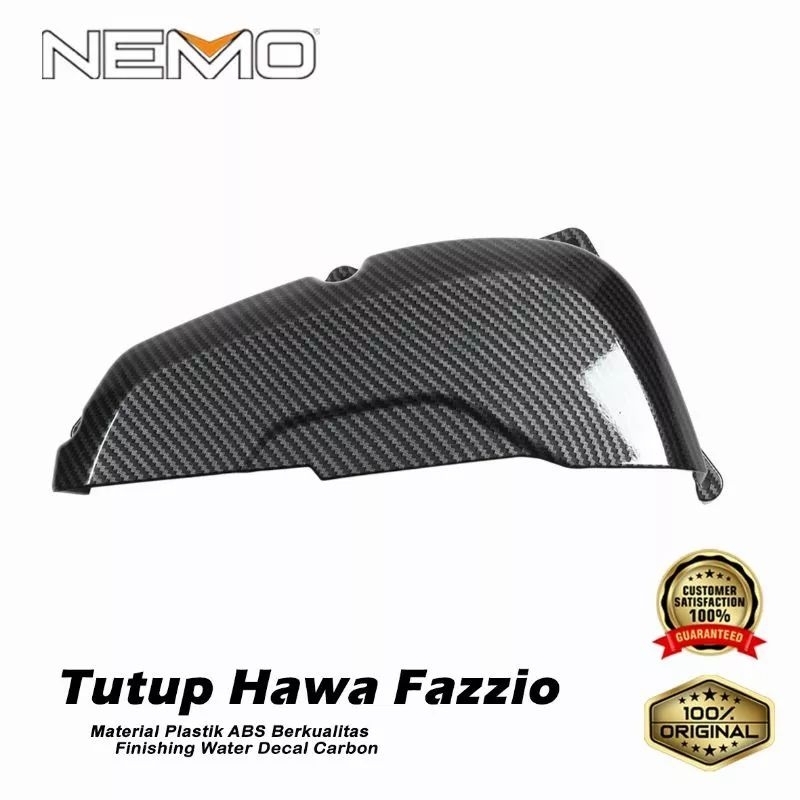 Cover hawa Fazzio Carbon Nemo cover tutup hawa Yamaha Fazzio motif karbon Nemo