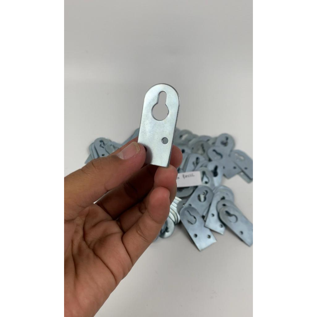 KLEM BESI PLAT GANTUNGAN PIGORA  CERMIN PAPAN TULIS UKURAN KECIL HARGA MURAH ISI 100bj/pack