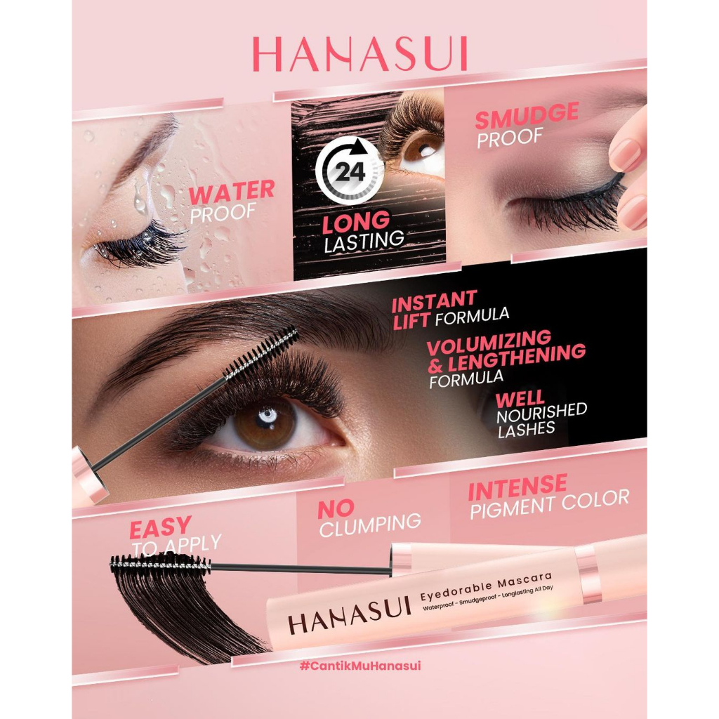 ⭐BAGUS⭐ HANASUI Eye Make Up Series | Eyedorable | Eyeliner Pen | Eyeshadow | Mascara Waterproof | Pensil ALis