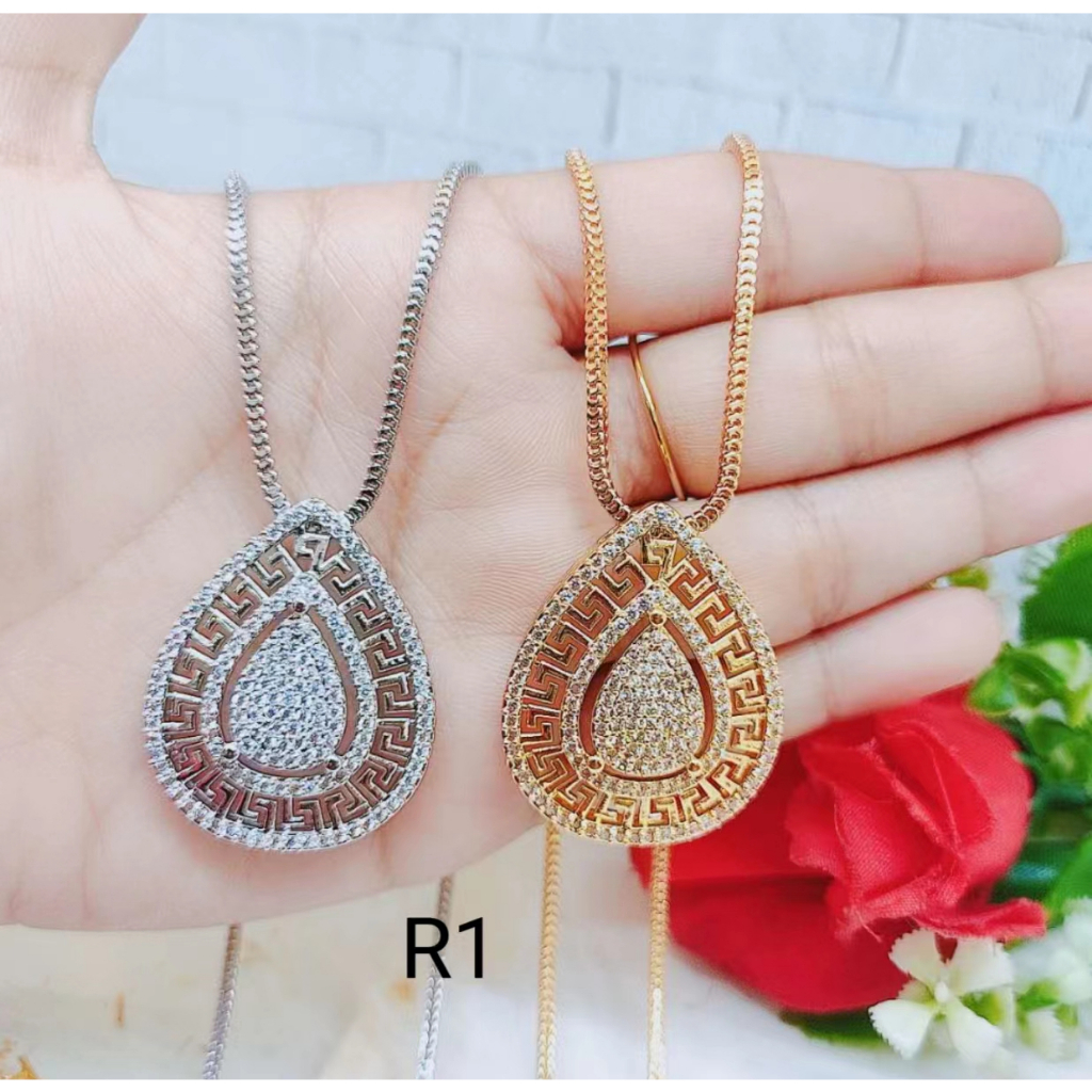 Kalung Xuping Mata Full Lapis Emas Perhiasan Fashion R1/R2/R3/R4