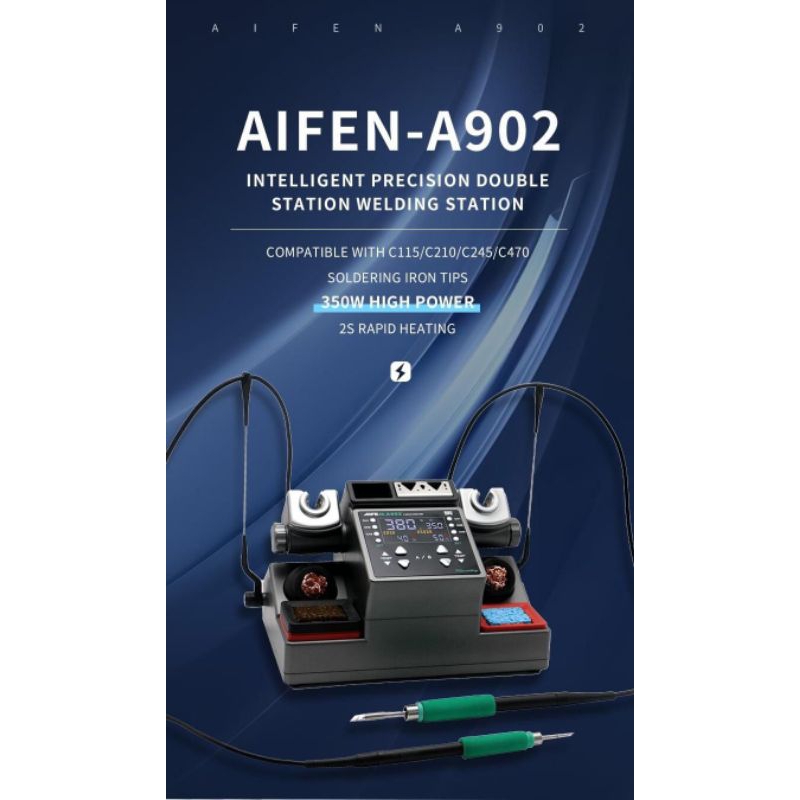 Solder Station AIFEN A902 C210 + C245 Double Gagang Original