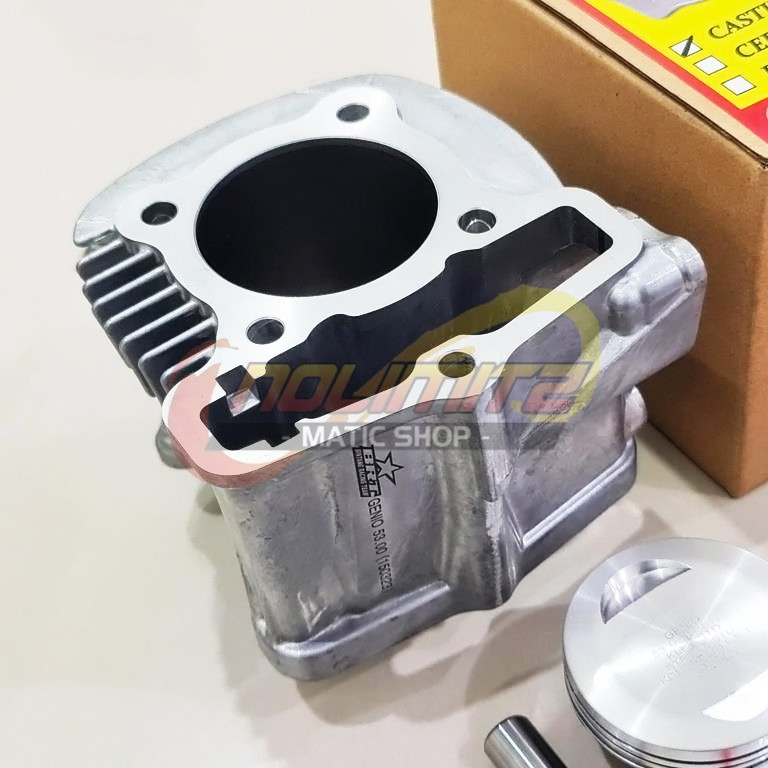 Blok Mesin BRT Bore Up Piston 53mm Genio New Beat Deluxe Scoopy 2020