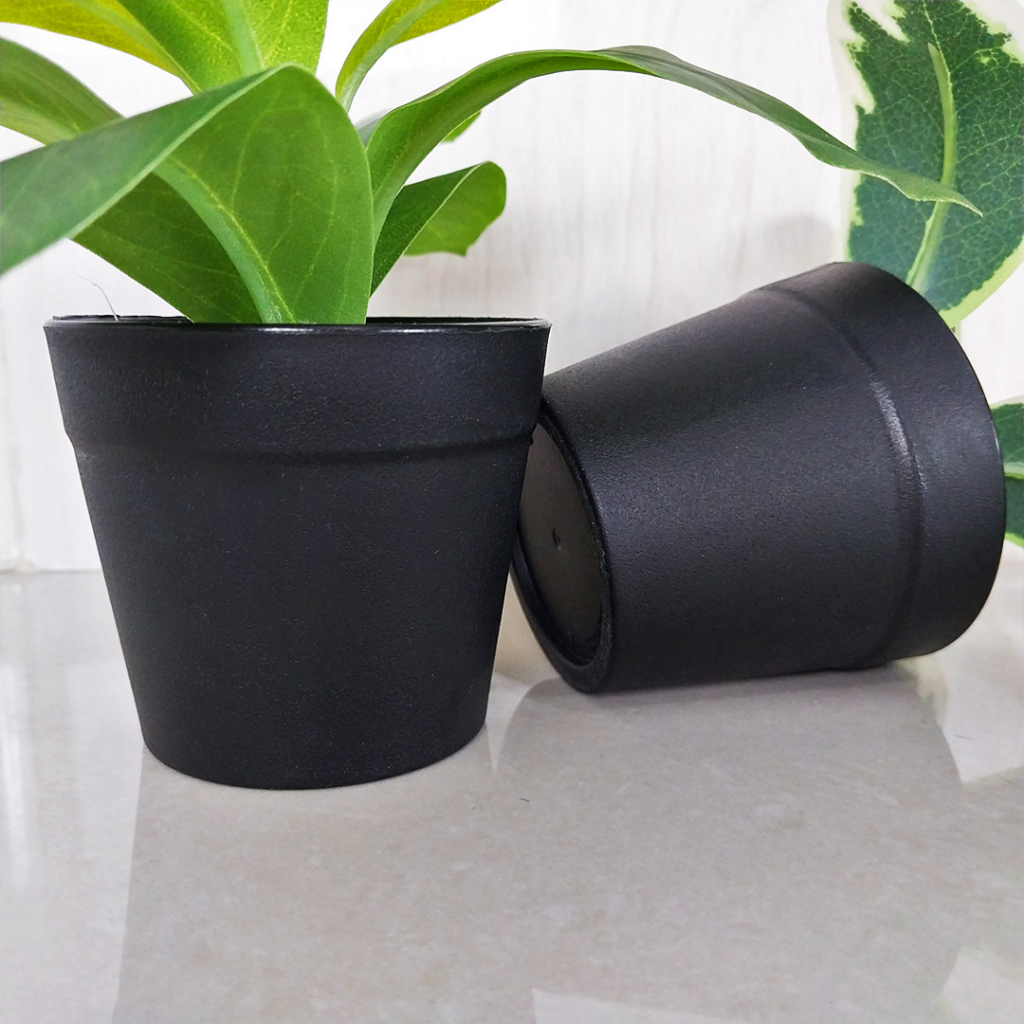 Azgalery / Tanaman Hias Plastik Mini Ornamen Daun Plastik Pot Bunga Dekorasi Rumah Tanaman Daun Hias Artificial Leaf PBP56