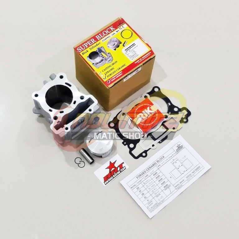 Blok Mesin BRT Bore Up Piston 63mm NMAX Aerox Lexi WR XSR R15 Vixion
