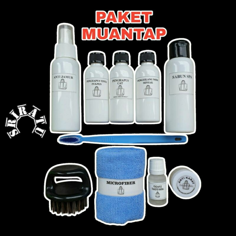 PAKET PEMBERSIH NODA TAS KULIT/SINTETIS/KANVAS