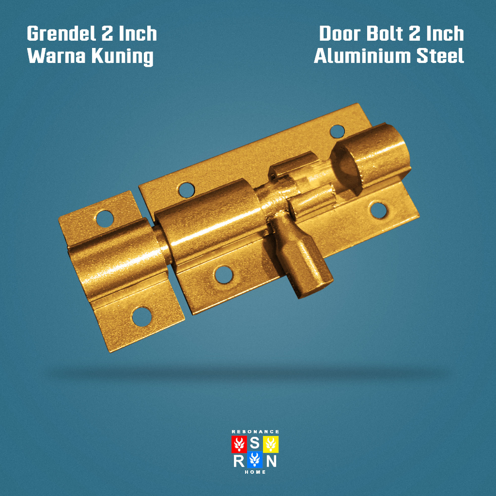 Grendel 2 Inch Kuning / Slot Pintu Stainless Resonance Home