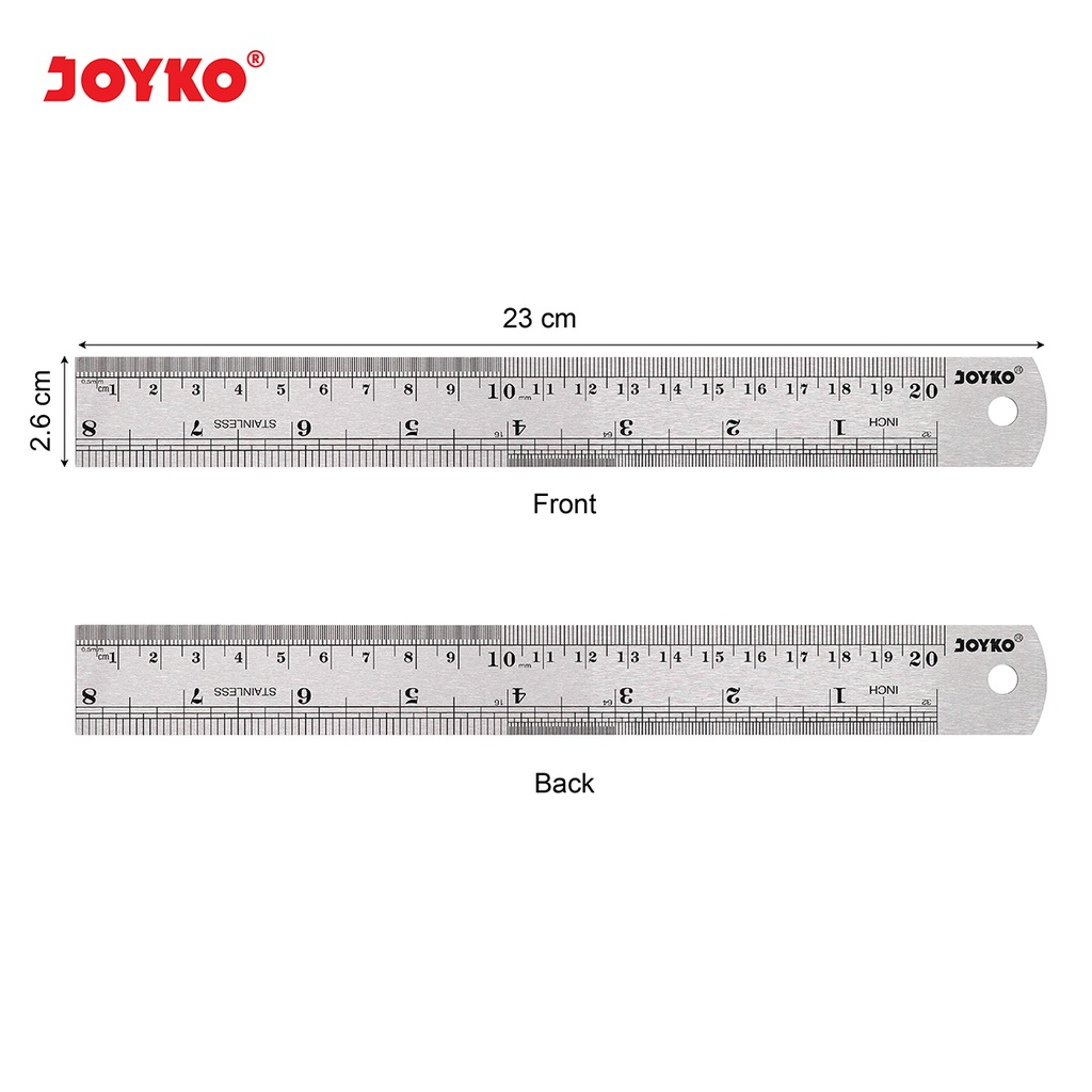 

Joyko Ruler Stainless/Penggaris Besi