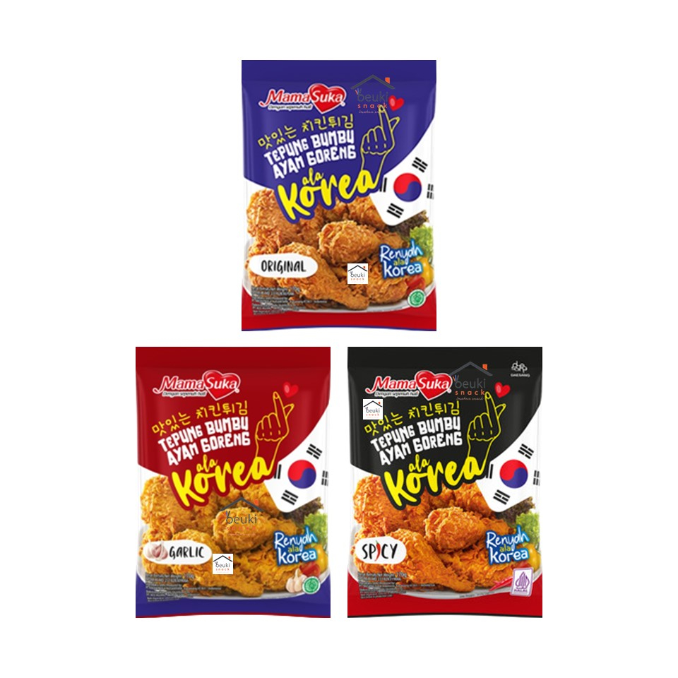 

Mamasuka Tepung Bumbu Ayam Goreng Ala Korea Berbagai Varian Pilih Rasa