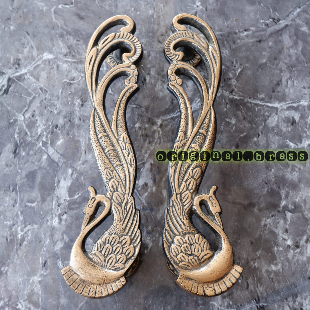 HANDLE KUNINGAN HANDLE ALUMINIUM HANDLE PINTU RUMAH MINIMALIS GAGANG PINTU RUMAH ANTIK