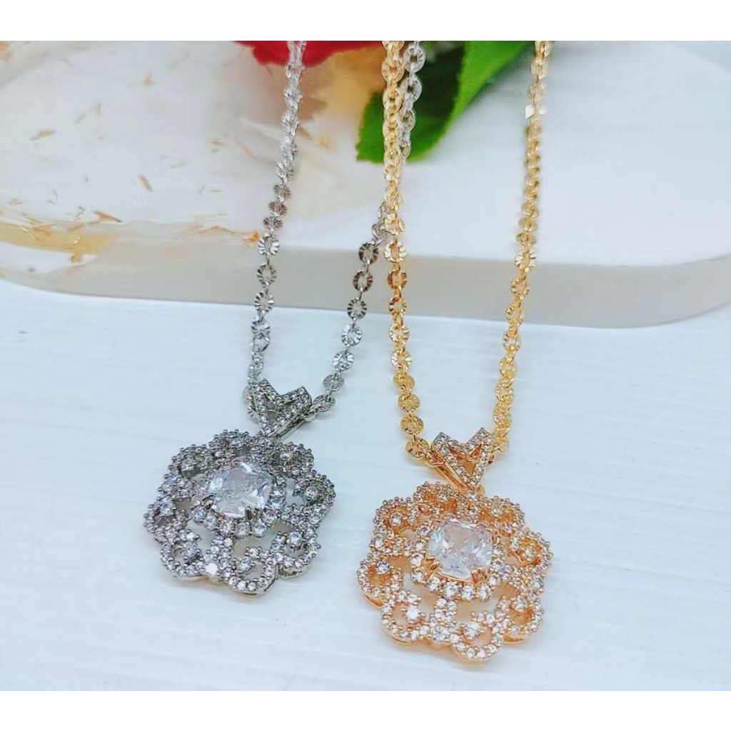 Kalung Xuping Mata Full Lapis Emas Perhiasan Fashion R9/R10