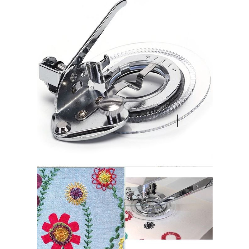 Sepatu Bordir Pola Bunga Mesin Jahit Portable/ Flower Stitch Foot Mesin Portable