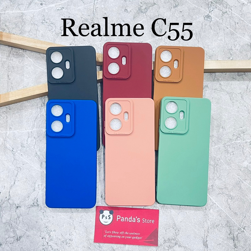 Softcase Pro Camera Realme C55 Candy Case Full Color 3D Silikon TPU