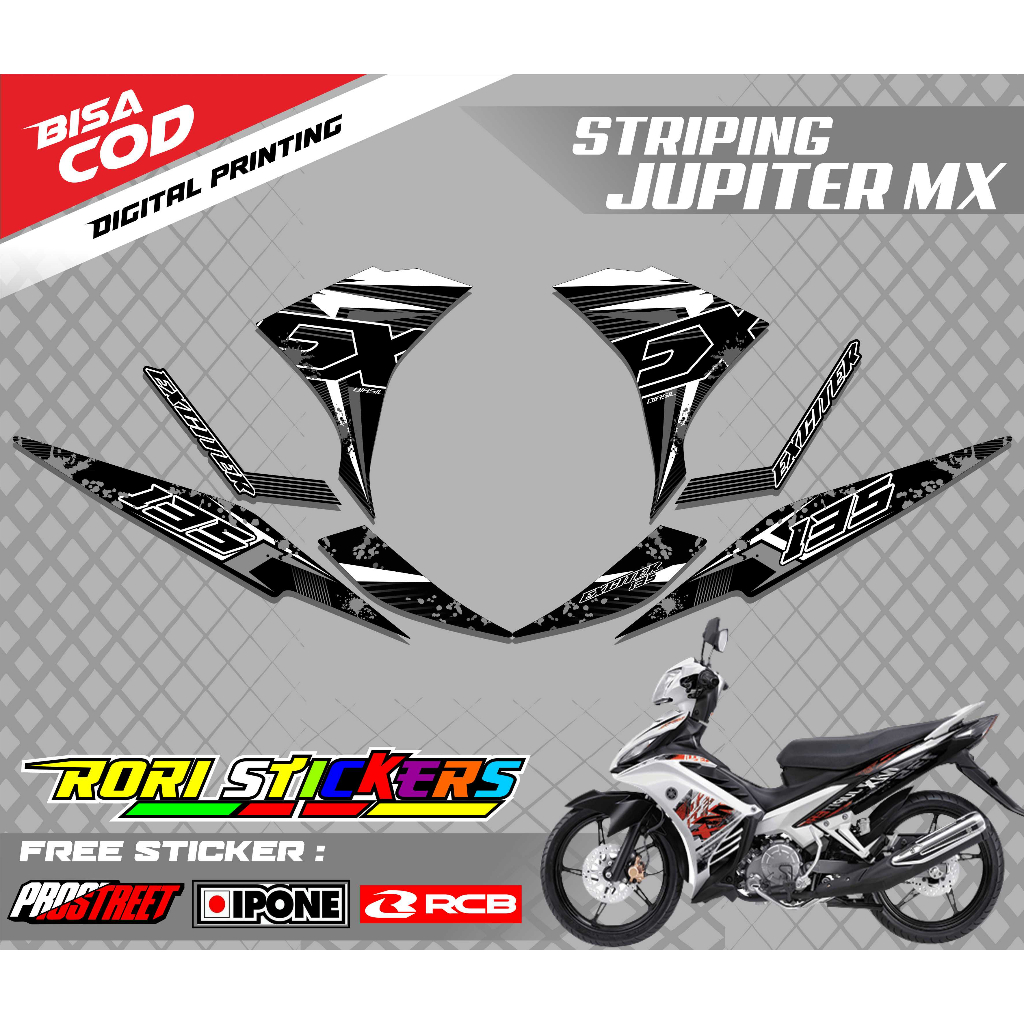 Striping Variasi Jupiter Mx New / Sticker List Motor Variasi Jupiter MX New 135