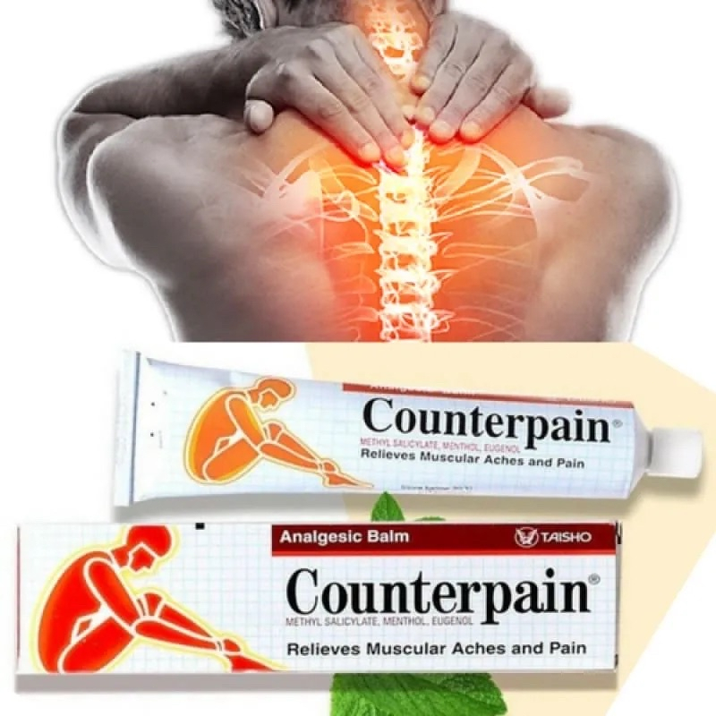 [TAISHO] Thailand Counterpain Analgesic Balm 120gr Pereda Nyeri Otot/Sakit Pinggang/Leher dan Pundak/Salep Keseleo Nyeri Rheumatoid Arthritis [Original]