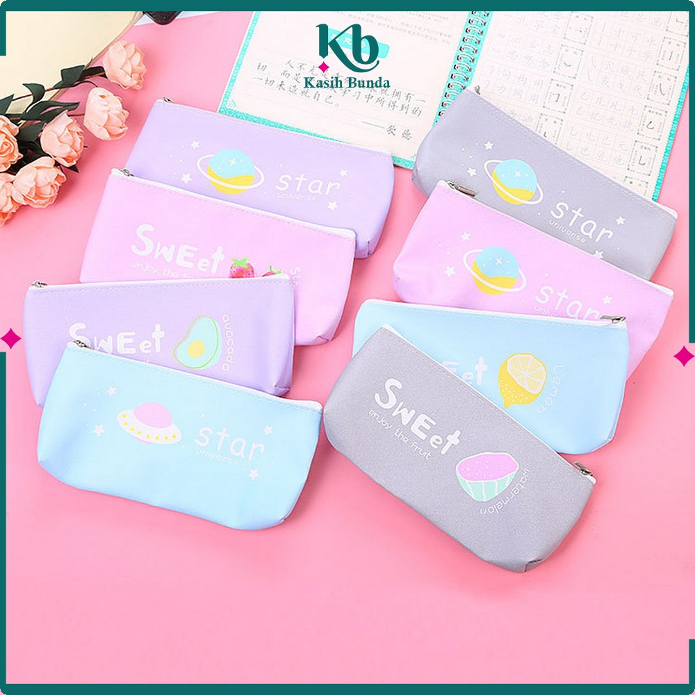 

Pencil Case FruitTempat Pensil Motif Buah Sweet Simple Perlengkapan Sekolah Anak Lucu / Tempat Penyimpanan Alat Tulis Pulpen BUNDA A51