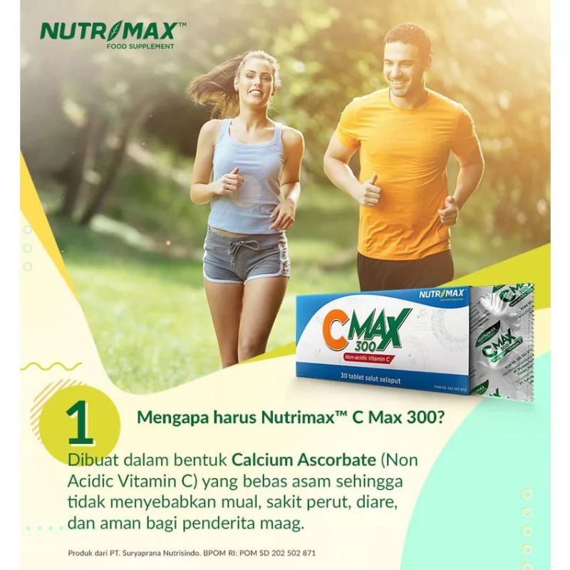 NUTRIMAX FOOD SUPPLEMENT C MAX 300