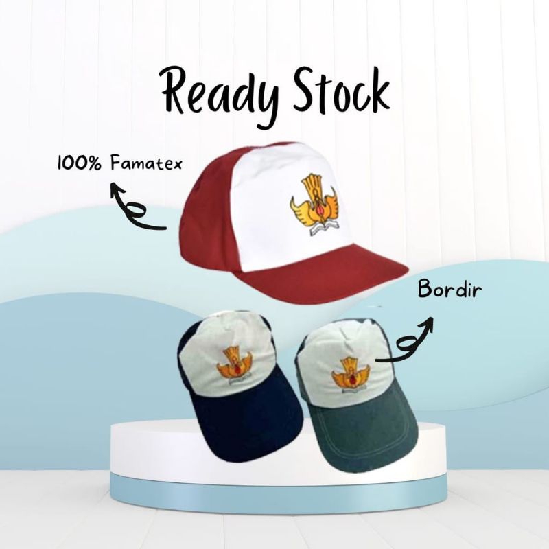 Topi SMA Putih Abu / Topi Sekolah / Topi SMK