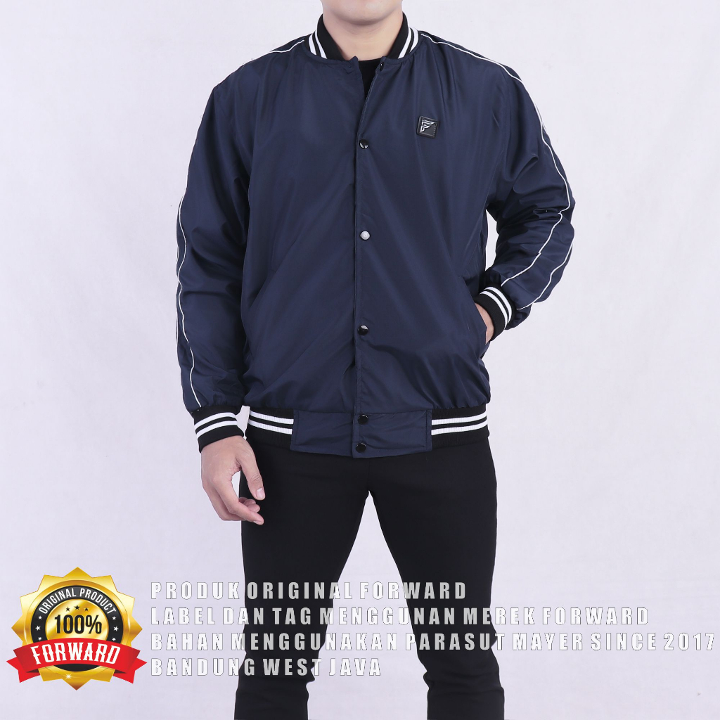 Forward System A Jaket Baseball Varsity Jacket Base Ball Unisex Korean Style Remaja M L XL