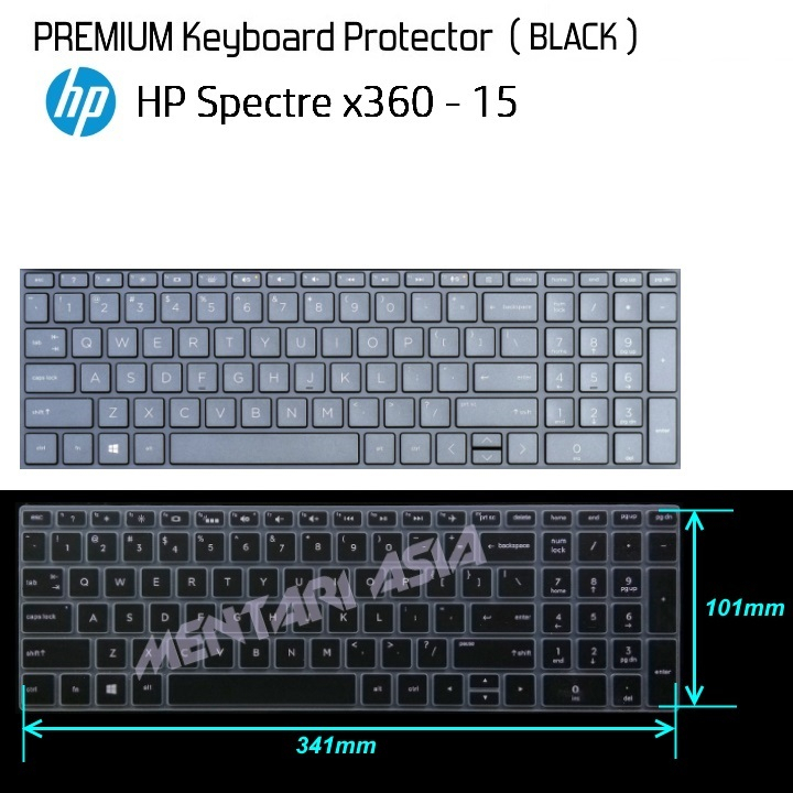 Keyboard Protector HP Spectre x360 15 - Premium BLACK