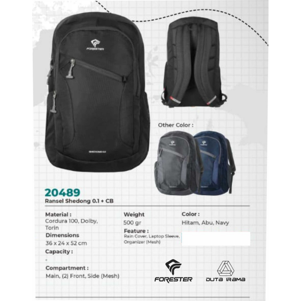 Tas Ransel Forester Shedong 0.1