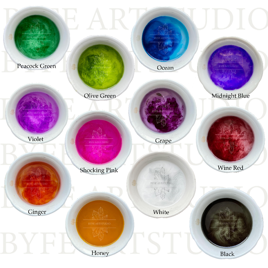 BYFE Alcohol Ink untuk resin nweight10gram Kerajinan resin