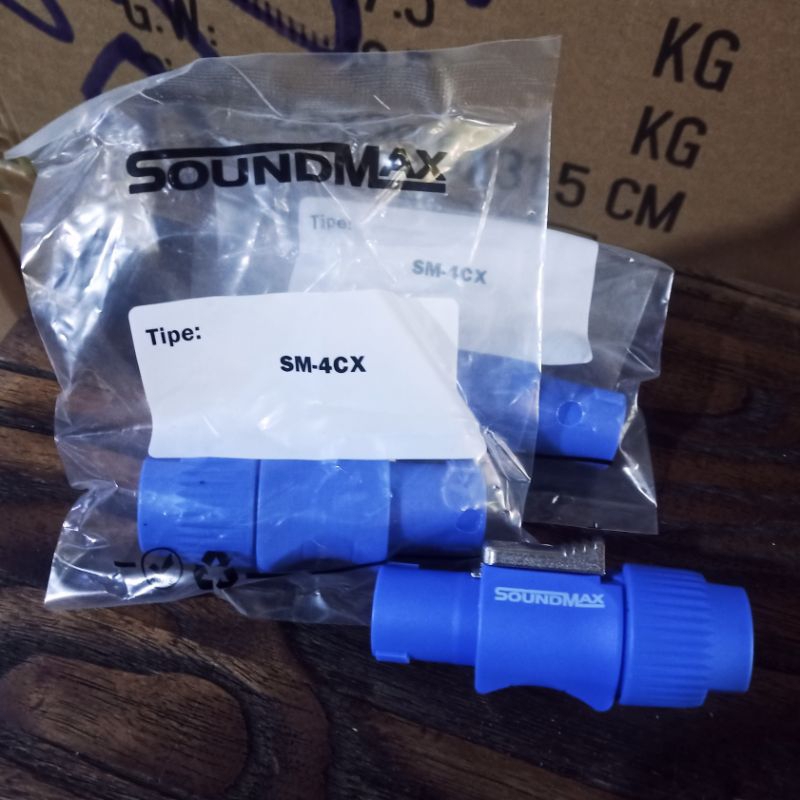Jack spikon speakon plastik SOUNDMAX SM-4X / SM 4CX