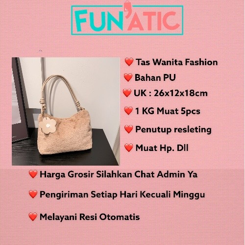 Funatic Tas Selempng Lucu Wanita Import Kekinian Fashion Tas Bahu FA1089