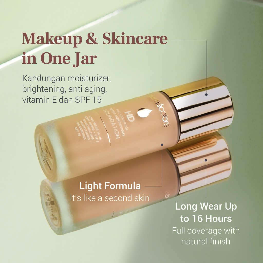 (Free Emas) LUME Paket Bundling Charming Duo Lume Moisturizer 30gr and Lumecolors Foundation 30ml