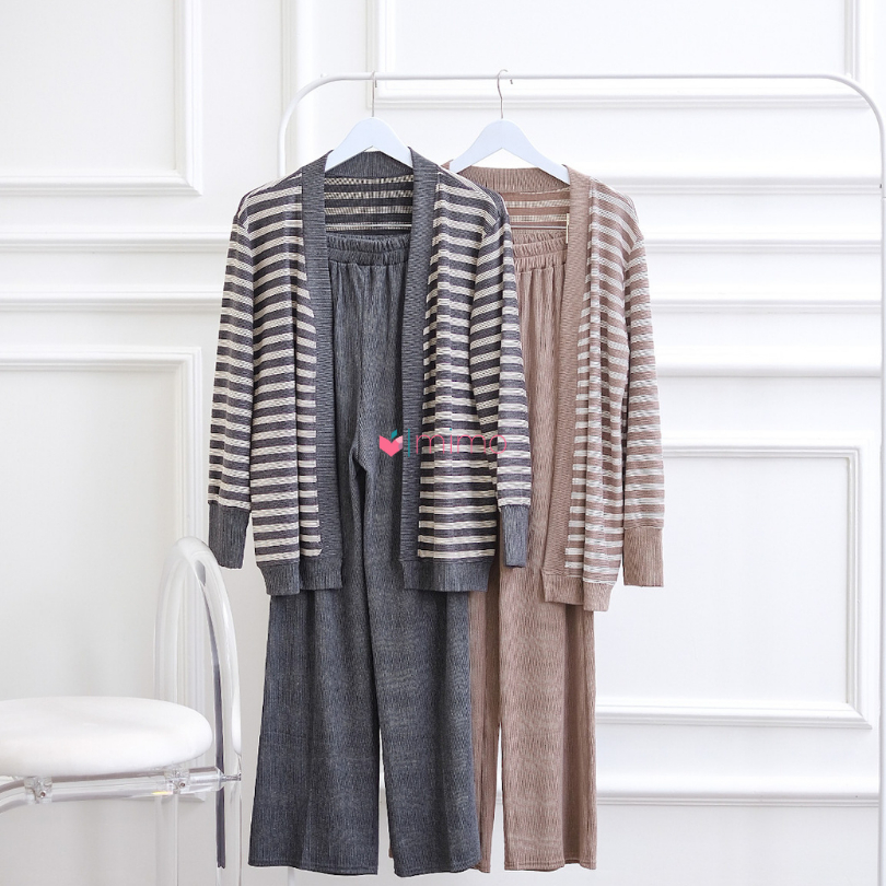 Stripe Knit Cardigan