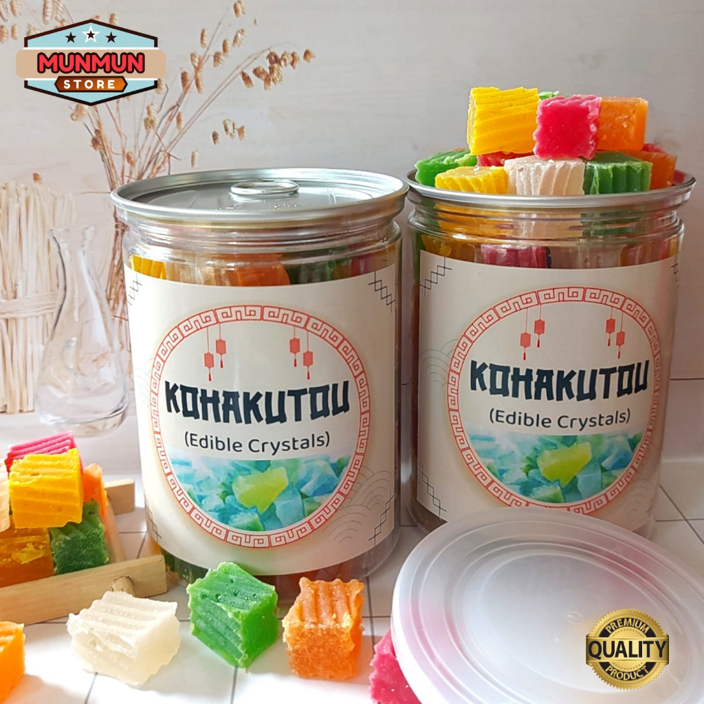 Pet Can Kohakutou 430gr Hampers Edible Crystal Candy Kohakuto Kualitas Premium