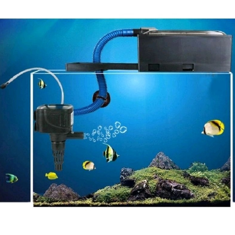 mesin filter box aquarium ARMADA 650A, SP - 650A Kuning - Filter atas Box Komplit full set lengkap