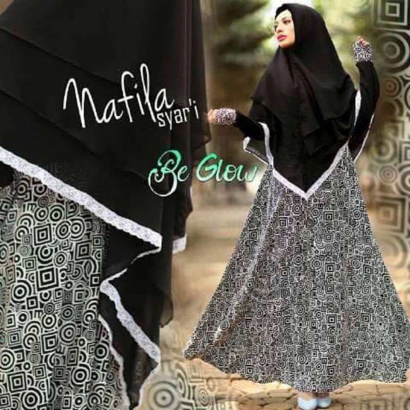 BIG SALE Brand Premium BE GLOW NAFILA SYARI Gamis Dress Hijab Kerudung Khimar