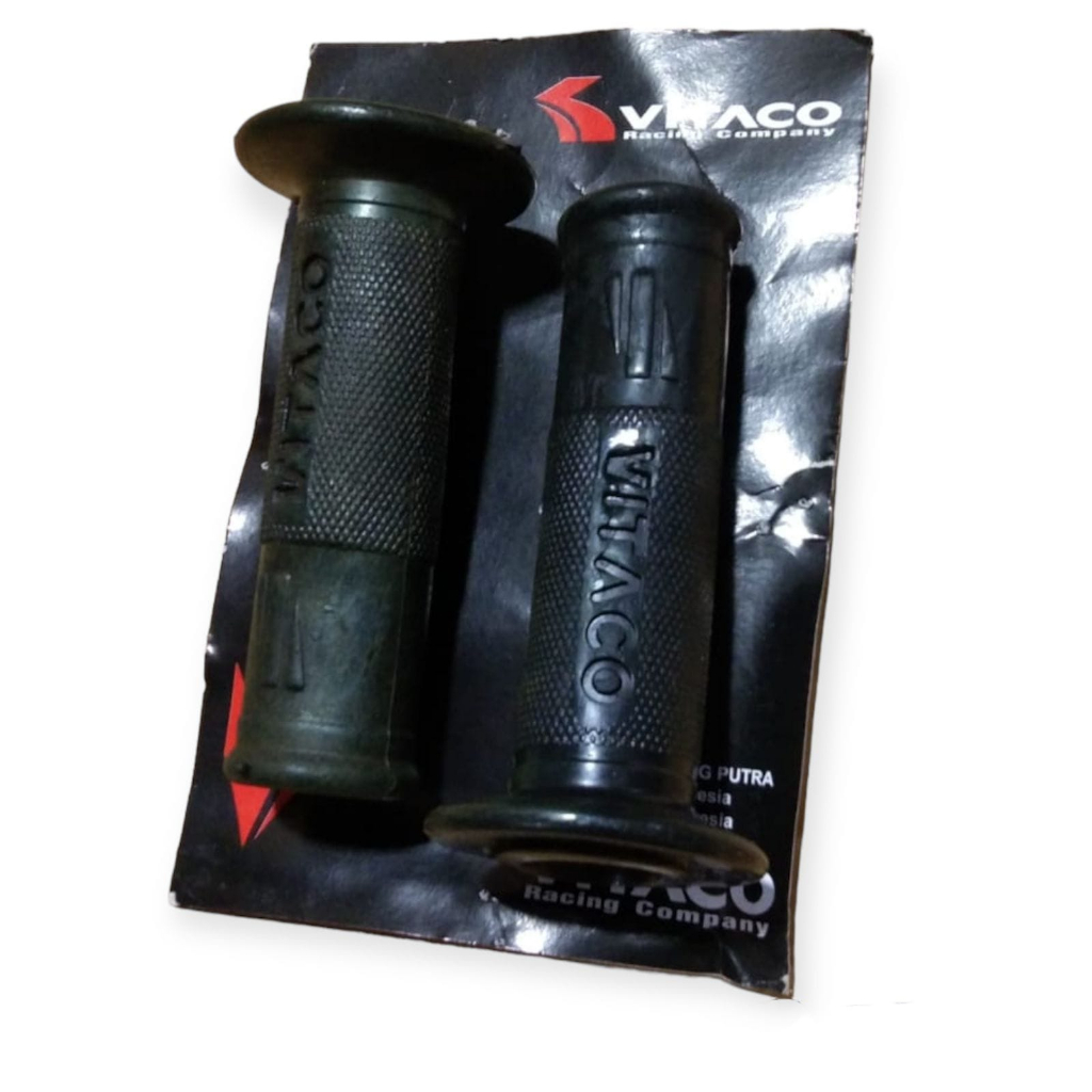 HANDGRIP GRIP STANG KARET HITAM HANDFAT HANFAT POLOS VITACO UNIVERSAL SEMUA MOTOR BISA