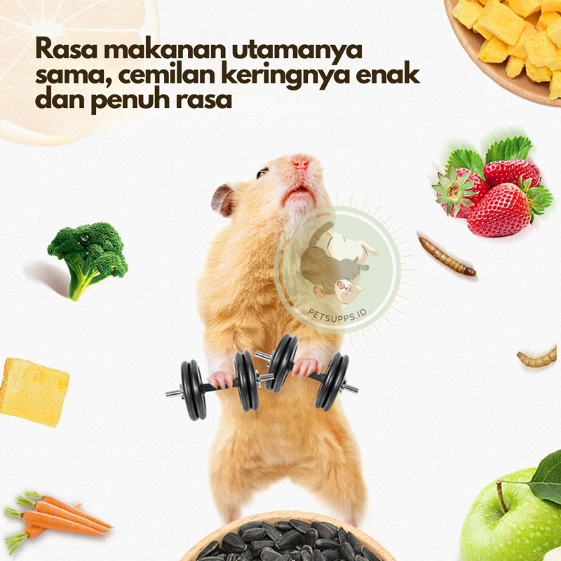 YEE Freeze dried snack | variasi cemilan kering hamster sugar glider landak mini gerbil kelinci | freshpack dan higienis